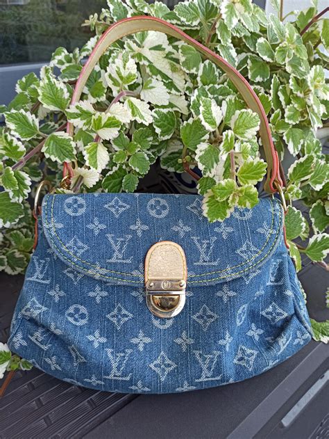 louis vuitton jeans bag vintage scritte bianche|Denim .